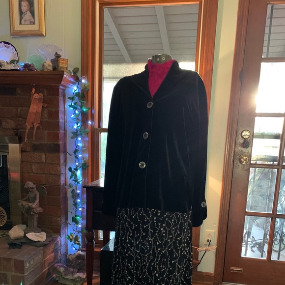 Vintage Harve Bernard plush black blazer - Picture 10 of 10